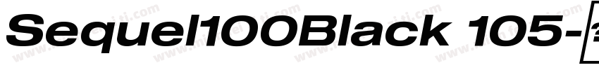 Sequel100Black 105字体转换